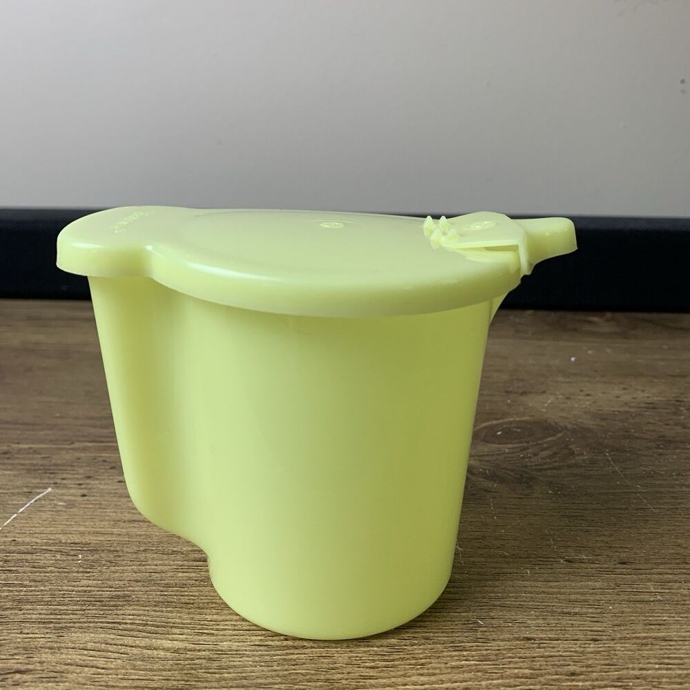 Vintage Tupperware Creamer With Fliptop Lid-Yellow #574-12 Replacement